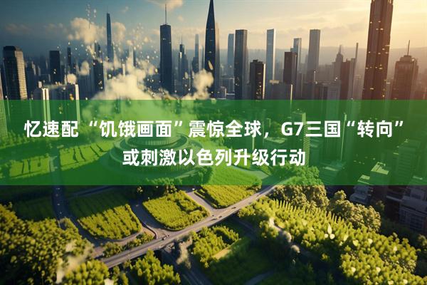 忆速配 “饥饿画面”震惊全球，G7三国“转向”或刺激以色列升级行动