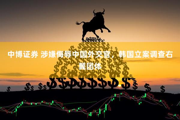 中博证券 涉嫌侮辱中国外交官，韩国立案调查右翼团体